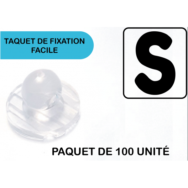 Taquet fixation Mâle pour lettre découpé