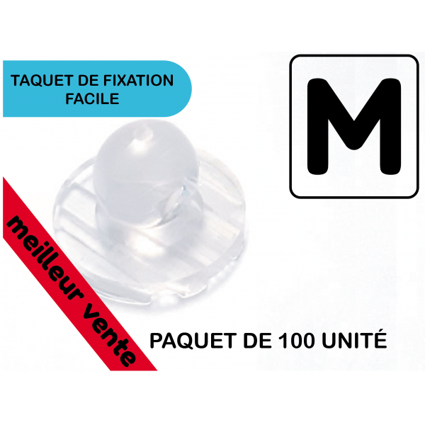 Taquet fixation Mâle pour lettre découpé