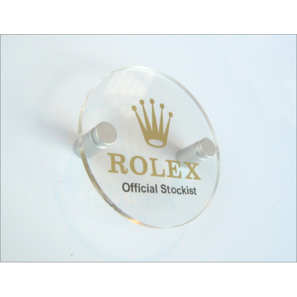 Plaque signalétique ronde