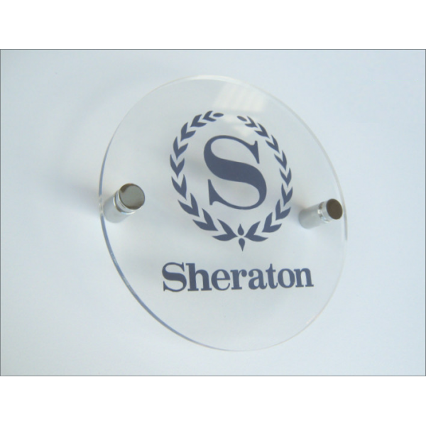 Plaque signalétique ronde