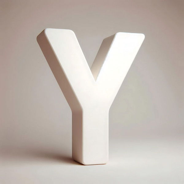 Lettre Pvc blanche hauteur 30CM