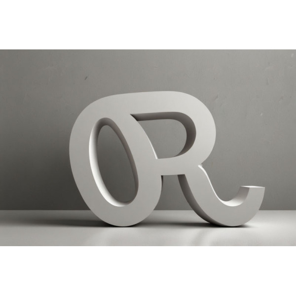 Lettre Pvc blanche hauteur 40CM