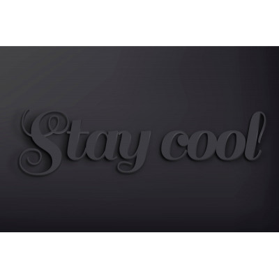 Lettre Pvc noir hauteur 50CM