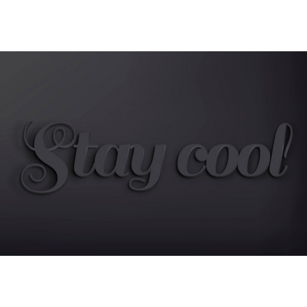Lettre Pvc noir hauteur 50CM